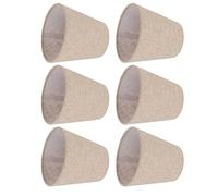 Srliya Abat-jour Chandelier, Abat-jour à Pince en Tissu de Lin pour Ampoules E14, Bonne Transmission de la Lumière, Sûr et Fiable, Idéal pour la Chambre à Coucher, le Hall et Plus,