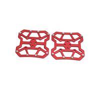 Srliya Adaptateur de Pédale de Vélo Autobloquant en Alliage D'aluminium Durable pour Système de Vélo de Route 2 Unités (Rouge)