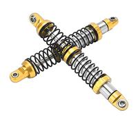 Srliya Amortisseur pour Scx10, Ensemble Durable 102 Mm (Or) | Construction en alliage d\'aluminium, améliore les performances, adapté aux voitures RC