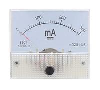 Srliya Ampèremètre de Panneau de Courant Analogique DC 0~300MA pour Matériau D'armoire de Distribution D'énergie ABS Blanc