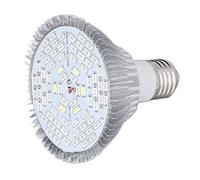 Srliya Ampoule LED E27 pour Culture de Plantes, Faible Consommation D'énergie, Spectre Complet, Faible Production de Chaleur, 85 à 265V (50W, 78 perles)