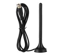 Srliya Antenne Numérique Intérieure HDTV -T UHF VHF Double Bande Gain 10 DB avec Base Magnétique Entièrement en Métal Coupe-Vent et Imperméable pour la Maison, la Télévision, la Voiture