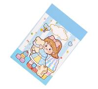 Srliya Autocollants de Scrapbooking 50pcs Mignon Caricatures Motif de Dessin animé Autocollants Décoratifs pour le Journal, Artisanat Bricolage, Auto-adhésif, Emballage