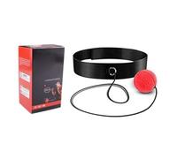 Srliya Balle de Réflexe de Boxe, Balle D'entraînement de Vitesse, de Frappe, Bandeau Réglable, Caoutchouc élastique Souple, Respirant, PU pour la Coordination œil-Main, Fitness (Rouge)
