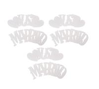 Srliya Bannières Just Married pour Mariages, Décoration de Fête | Utilisation polyvalente, en papier cartonné, facile à accrocher, comprend 33 cartes-lettres