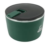 Srliya Bol à Nouilles en Acier Inoxydable avec Couvercle, Support Mobile Pratique, Grande capacité de 1300ML pour les Personnes au Rythme Rapide (Verte)