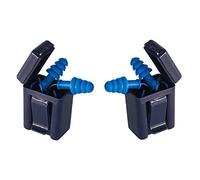 Srliya Bouchons D'oreille 10 Paires, Dispositif de Réduction du Bruit avec Cordon en Silicone Souple, Forme D'arbre de Noël avec Boîte, Lavables et Réutilisables pour Dormir