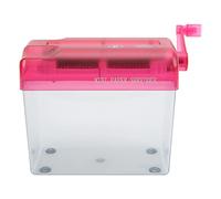 Srliya Broyeur Manuel au Design Compact et Transparent | Silicone antidérapant, Détruit le papier A6, Parfait pour une utilisation au bureau