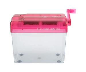 Srliya Broyeur Manuel au Design Compact et Transparent | Silicone antidérapant, Détruit le papier A6, Parfait pour une utilisation au bureau