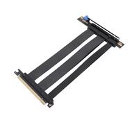 Srliya Câble Riser PCIE 5.0 Extension Fiable pour Carte Graphique RTX4900 RX7900XTX Gen 5 GPU PCI-E 16X 128 Go/s pour Boîtiers PC, Applications IA, Extreme Gaming Noir