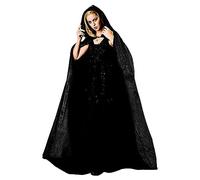 Srliya Cape D'Halloween de Luxe en Velours pour Adulte avec Capuche Doublée, Lavable en Machine, Costume de Fête Cosplay (180 cm)