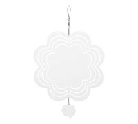 Srliya Carillon à Vent en Aluminium, Pendentif Carillon à Vent Vision 3D pour Jardin Intérieur, Revêtement Peint à la Main, Crochet de Suspension, 7,87x7,87x0,04 Pouces