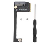 Srliya Carte D'extension SSD pour Rog Ally, Conversion Portable 2230 à 2280, NVME M Key NGFF M.2 PCIE 4.0 3.0, Adaptateur de Doigt doré à 90 Degrés