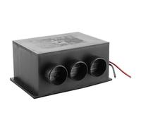 Srliya Chauffage de Voiture 12 V, Dégivreur Portable à 3 Trous pour le | Chauffage en Céramique PTC, Alliage D'aluminium ABS, échauffement Rapide à 75 ℃, Faible Bruit, Double Vitesse Réglable,