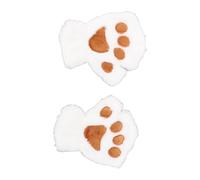 Srliya Chauffants sans Doigts, Mitaines Chaudes Rechargeables en Peluche Douce pour la Maison et Le Bureau, Hiver 2 Unités
