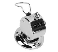 Srliya Compteur Clicker avec Coque en Métal Durable | Touches claires, statistiques à 4 chiffres, adaptées à divers suivis de données