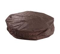 Srliya Couvercle de Bain à Remous Rond, épreuve, épreuve en Déchirure, Respirante, 190 Taffetas en Polyester en Argent, Quatre Saisons Universelles pour Baignoire (Café)