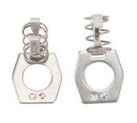 Srliya Couvercle de Chauffe-Eau 2 Pièces, Attaches de Loquet de Porte en Métal pour Serrure à Came de Camping-Car, Pièces de Réparation pour, Adaptées aux Réparations de Chauffe-Eau de