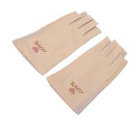 Srliya de Manucure, Protection UV, Tissu Respirant (Jaune clair) | Conception extensible, prévient les dommages causés par le soleil, convient à la plupart des utilisateurs, style sans doigts