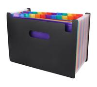Srliya Dossier Extensible, 24 Pochettes pour l'organisation | Matériau PP durable, conception de stockage catégorisée, portable pour le bureau et la maison