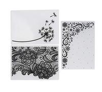 Srliya Dossiers de Gaufrage en Plastique, Durables pour le Scrapbooking | Pour la fabrication de cartes, compatible avec les machines populaires, Crée des motifs en relief, Idéal pour les créations