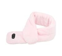 Srliya Écharpe Chauffante, Réglage Intelligent de la Température, Massage électrique, écharpe D'hiver pour les Sports de Plein Air, Usage Quotidien (Rose)