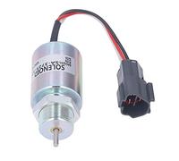 Srliya Électrovanne de Coupure de Carburant en Acier Inoxydable, Arrêt Parfaitement adapté pour 12V 3 Broches, 1 Paquet