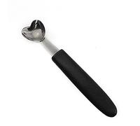 Srliya Ensemble de 7 Cuillères à Glace en Acier Inoxydable, avec Poignée Ergonomique en Caoutchouc, pour Fruits et Desserts, Gadgets de Cuisine