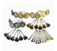 Srliya Ensemble de Brosses à Roue en Fil D'acier Inoxydable, Accessoires D'outils Rotatifs Durables, Kit de Brosses en Fil D'acier Facile à Utiliser pour le Nettoyage et le Décapage, Idéal pour les