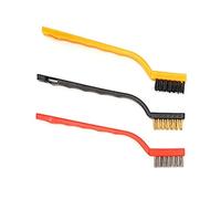 Srliya Ensemble de Brosses Métalliques, Brosses de Nettoyage Durables pour le Soudage de la Rouille des Scories - Convient à Divers Matériaux - Manche en Polypropylène Nylon, Acier Inoxydable, Poils