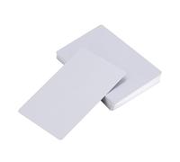 Srliya Ensemble de Cartes de Visite en Métal gravé, 50 Pièces, 5 Couleurs, Marque Vierge Impressionnante, avec étui, pour Le Travail, Impressions Professionnelles (Argent)