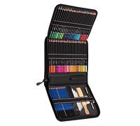 Srliya Ensemble de Crayons de Couleur à l'huile avec Sac de Rangement | 95 pièces au total, pré-affûtées, adaptées aux artistes, matériaux sûrs, faciles à transporter