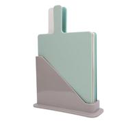 Srliya Ensemble de Planches à Découper Pratiques à Code Couleur avec Support de Rangement, Facile à Nettoyer et à Organiser, 4 Pièces