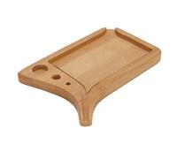 Srliya Ensemble de Plateaux à Rouler, Plateau à Rouler avec Fentes pour Bec de Brosse, Bords Arrondis, Plateau à Rouler Polyvalent en Bambou