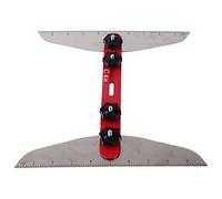 Srliya Ensemble D'outils de D'escalier Durables en Acier Inoxydable pour une Mesure Précise des Marches D'escalier pour les Rebords de Fenêtre, les étagères de Placard - Règles à échelle de 20,3 Cm,