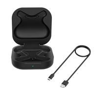 Srliya Étui de Chargement de Remplacement pour écouteurs, avec Indicateur LED pour Casque OpenFit T910, étui de Chargement ABS PC USB C Noir, Protection Contre Les Surintensités I
