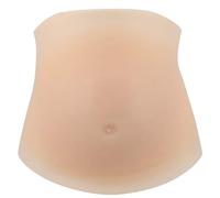 Srliya Faux Ventre de Grossesse, Faux Ventre en Silicone Souple, Accessoire de Performance D'acteur de Photographie de Ventre de Femme (Blanc européen et américain)
