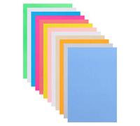 Srliya Feuilles de Plastique Dink Rétractables, 20 × 15 × 1, 12 Pièces, Feuilles de Film Thermorétractable, Accessoires Colorés pour Porte-clés de Bricolage, 14,5x20cm