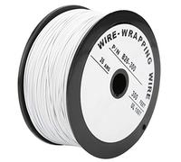 Srliya Fil électrique UL1007, Ligne de Câble électronique en Cuivre étamé 26AWG 100M 105℃ à Haute Température, Taux de Transmission Rapide, Durable et Robuste pour L'électronique
