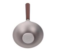 Srliya Filtre à thé Ti de Haute pureté, Passoire Robuste avec Manche en Bois pour une Saveur de thé Riche pour les Amateurs de