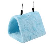Srliya Hamac en Peluche Douce, Tente Suspendue pour Cage à Oiseaux, Perroquet, Lit Chaud d'hiver, Jouet pour Animaux de Compagnie (S)