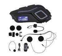 Srliya Haut-Parleur intégré pour Casque de Moto, Oreillette Bluetooth 5.4, étanche IPX8, Diaphragme en Graphène de 40 Mm, Batterie de 800 MAh Offrant jusqu'à 40 Heures D'autonomie