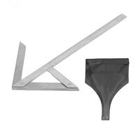 Srliya Jauge D'angle Central, Rapporteur carré de Centrage en Acier au Carbone 45 90, Détecteur D'angle 300 X 180 Mm, Excellente Précision de Mesure pour le Centrage des Cylindres,