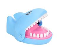 Srliya Jeu de Dentiste de Requin, Jeu de Doigt Mordant Jouet Amusant pour les Enfants et les Amis, en Plastique, de Fête pour L'anniversaire, le Nouvel An, L'Halloween, etc. (Bleu)
