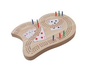 Srliya Jeu de société en Bois fabriqué à la Main avec Piquets pour Enfants, Méthodes de Jeu Uniques pour Le Développement Cognitif, Design Compact pour S'amuser à Tout Moment, 24 X 19 Cm