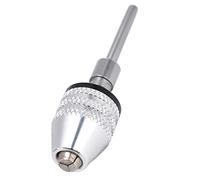 Srliya Keyless Drill Chuck Impact Riding Adapter Converter 3 Jaws 1/8in Round Shank 0,3 à 3,4 Mm Argent