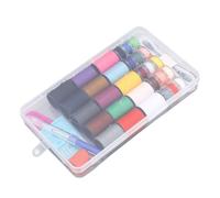 Srliya Kit de Boîte à Coudre, Petit Organisateur Léger, Outils de Base pour les Notions de Couture de Voyage à Domicile, Matériau en Coton en Acier Inoxydable en Plastique