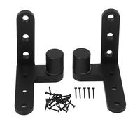 Srliya Kit de Charnière de Porte Droite Gauche en Acier Inoxydable 130 Lb 270 Degrés de Porte Tournante de Porte Rotatif Ensemble pour les Armoires Portes Noires