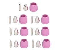 Srliya Kit de Consommables pour Torche de Découpe, 21 Pièces, Buses D'électrode, Coupelles pour SG-55, AG-60, WSD-60