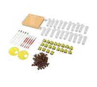 Srliya Kit de Greffage D'élevage de Reines, Système en Plastique de 110 | Fournitures Apicoles, capacité de 110 Tasses, 20 Cages à Roulettes, 2 Portes D'entrée, 5 Enclos à Raclette, Plastique,
